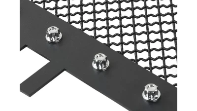 Spec-D Rivet Style Black Stainless Steel Mesh Grille Insert GMC Sierra 2014-2015                                     - HBG-SIE1415BKSS-YH - Image 5