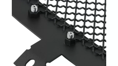 Spec-D Rivet Style Black Stainless Steel Mesh Grille Insert GMC Sierra 2014-2015                                     - HBG-SIE1415BKSS-YH - Image 7