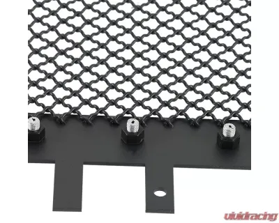 Spec-D Rivet Style Black Stainless Steel Mesh Grille Insert GMC Sierra 2014-2015 - HBG-SIE1415BKSS-YH