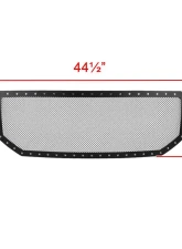 Spec-D Rivet Style Black Stainless Steel Mesh Grille Insert GMC Sierra 2016-2018                                     - HBG-SIE1615BKSS-YH - Image 3