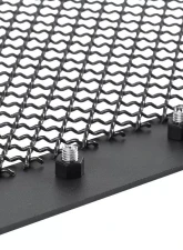 Spec-D Rivet Style Black Stainless Steel Mesh Grille Insert GMC Sierra 2016-2018                                     - HBG-SIE1615BKSS-YH - Image 8