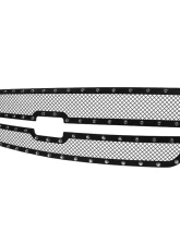 Spec-D Rivet Style Black Stainless Steel 2PC Mesh Grille Insert Chevrolet Silverado | Avalanche 2003-2006                                     - HBG-SIV0315BKSS2P-YH - Image 10