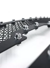 Spec-D Rivet Style Black Stainless Steel 2PC Mesh Grille Insert Chevrolet Silverado | Avalanche 2003-2006                                     - HBG-SIV0315BKSS2P-YH - Image 3