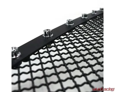 Spec-D Rivet Style Black Stainless Steel 2PC Mesh Grille Insert Chevrolet Silverado | Avalanche 2003-2006 - HBG-SIV0315BKSS2P-YH