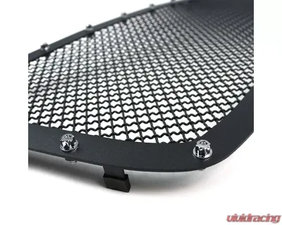 Spec-D Rivet Style Black Stainless Steel Mesh Grille Insert Chevrolet Silverado 2005-2007 - HBG-SIV05BKSS-YH