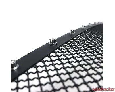 Spec-D Rivet Style Black Stainless Steel Mesh Grille Insert Chevrolet Silverado 2005-2007 - HBG-SIV05BKSS-YH