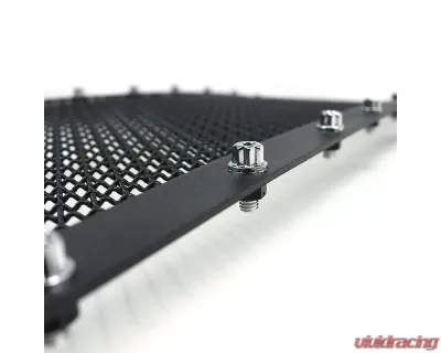 Spec-D Rivet Style Black Stainless Steel Mesh Grille Insert Chevrolet Silverado 2005-2007 - HBG-SIV05BKSS-YH