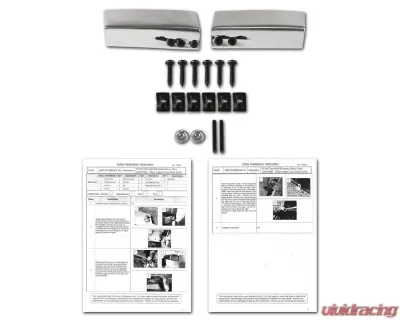 Spec-D Rivet Style Black Stainless Steel Mesh Grille Insert Chevrolet Silverado 2005-2007 - HBG-SIV05BKSS-YH