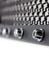 Spec-D Rivet Style Black Stainless Steel 2PC Mesh Grille Insert Chevrolet Silverado 2005-2007                                     - HBG-SIV0615BKSS2P-YH - Image 3