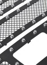 Spec-D Rivet Style Black Stainless Steel 3PC Mesh Grille insert Chevrolet Silverado 1500 2007-2013                                     - HBG-SIV0715BKSS3P-YH - Image 7