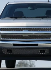 Spec-D Rivet Style Black Stainless Steel 3PC Mesh Grille insert Chevrolet Silverado 1500 2007-2013                                     - HBG-SIV0715BKSS3P-YH - Image 10