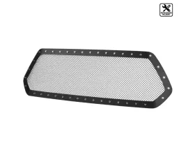 Spec-D Rivet Style Black Stainless Steel Mesh Grille Insert Toyota Tacoma 2016-2018