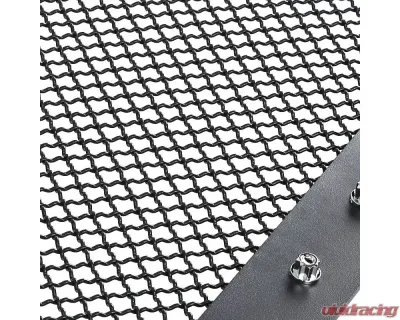 Spec-D Rivet Style Black Stainless Steel Mesh Grille Insert Toyota Tacoma 2016-2018 - HBG-TAC16BKSS-YH