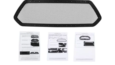 Spec-D Rivet Style Black Stainless Steel Mesh Grille Insert Toyota Tacoma 2016-2018                                     - HBG-TAC16BKSS-YH - Image 9