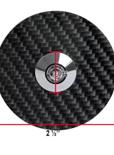 Spec-D Universal Racing Style 2.5" Carbon Fiber Hood Lock Latch Pins w/ Keys                                     - HDPIN-BCF-RS - Image 2