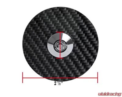 Spec-D Universal Racing Style 2.5" Carbon Fiber Hood Lock Latch Pins w/ Keys - HDPIN-BCF-RS