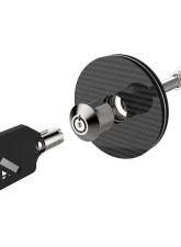Spec-D Universal Racing Style 2.5" Carbon Fiber Hood Lock Latch Pins w/ Keys                                     - HDPIN-BCF-RS - Image 4