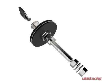 Spec-D Universal Racing Style 2.5" Carbon Fiber Hood Lock Latch Pins w/ Keys - HDPIN-BCF-RS