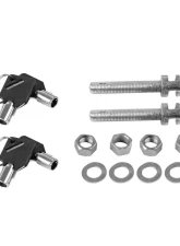 Spec-D Universal Racing Style 2.5" Carbon Fiber Hood Lock Latch Pins w/ Keys                                     - HDPIN-BCF-RS - Image 9