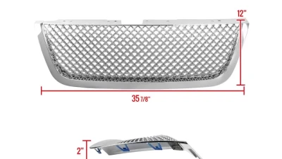 Spec-D Chrome ABS Mesh Grille GMC Acadia 2007-2012                                     - HG-ADA07C - Image 2