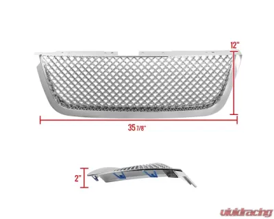 Spec-D Chrome ABS Mesh Grille GMC Acadia 2007-2012 - HG-ADA07C