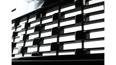 Spec-D Black ABS Front Hood Grille GMC Canyon 2015-2018                                     - HG-CAN15JM-GL - Image 3