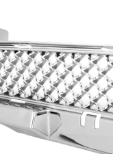 Spec-D Chrome ABS Front Lower Mesh Grille Dodge Charger 2011-2014                                     - HG-CHG11LWC - Image 3
