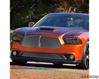 Spec-D Chrome ABS Front Lower Mesh Grille Dodge Charger 2011-2014 - HG-CHG11LWC