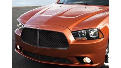 Spec-D Black ABS Front Lower Mesh Grille Dodge Charger 2011-2014                                     - HG-CHG11LWJM - Image 8