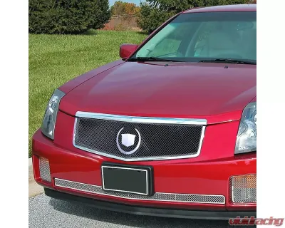 Spec-D Chrome ABS Grille w/ Stainless Steel Mesh Cadillac CTS 2003-2007 - HG-CTS03C-RS