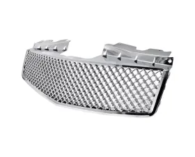 Spec-D Chrome ABS Mesh Grille Cadillac CTS 2003-2007