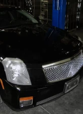 Spec-D Chrome ABS Mesh Grille Cadillac CTS 2003-2007                                     - HG-CTS03C-V2-RS - Image 9