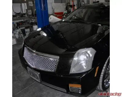 Spec-D Chrome ABS Mesh Grille Cadillac CTS 2003-2007 - HG-CTS03C-V2-RS