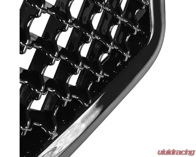 Spec-D Glossy Black ABS Mesh Grille Cadillac CTS 2003-2007 - HG-CTS03JM-V2-RS