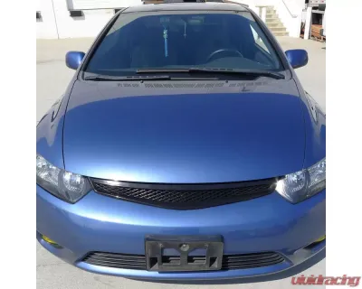 Spec-D TR Style Black ABS Mesh Grille Honda Civic 2006-2008 - HG-CV062TR