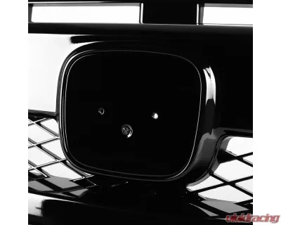 Spec-D TR Style Glossy Black ABS Mesh Grille w/ Eyebrows Honda Civic 2016-2018 - HG-CV16A-BN