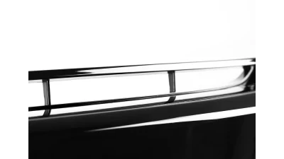 Spec-D TR Style Glossy Black ABS Mesh Grille w/ Eyebrows Honda Civic 2016-2018                                     - HG-CV16A-BN - Image 6