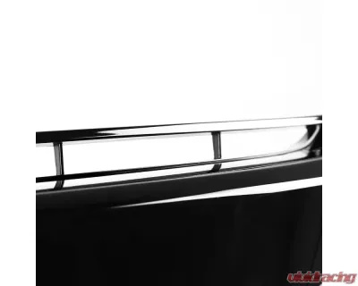 Spec-D TR Style Glossy Black ABS Mesh Grille w/ Eyebrows Honda Civic 2016-2018 - HG-CV16A-BN