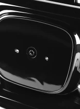 Spec-D Factory Style Glossy Black ABS Mesh Grille w/ Eyebrows Honda Civic 2016-2018                                     - HG-CV16B-BN - Image 3