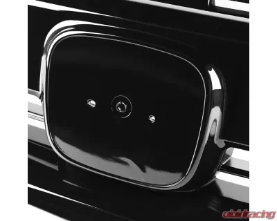 Spec-D Factory Style Glossy Black ABS Mesh Grille w/ Eyebrows Honda Civic 2016-2018 - HG-CV16B-BN