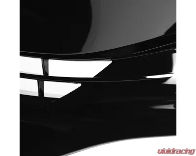 Spec-D Factory Style Glossy Black ABS Mesh Grille w/ Eyebrows Honda Civic 2016-2018 - HG-CV16B-BN