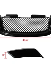 Spec-D Glossy Black ABS Mesh Grille GMC Envoy 2002-2007                                     - HG-EVY02JM - Image 2