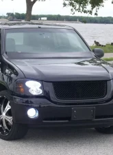 Spec-D Glossy Black ABS Mesh Grille GMC Envoy 2002-2007                                     - HG-EVY02JM - Image 10