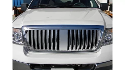 Spec-D Chrome ABS Vertical Front Grille Ford F-150 | Lincoln Mark LT 2004-2008                                     - HG-F15004CVT-TY - Image 10