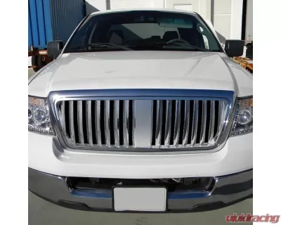 Spec-D Chrome ABS Vertical Front Grille Ford | Lincoln 2004-2008 - HG-F15004CVT-TY