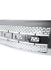 Spec-D Raptor Style Chrome ABS Grille Ford F-150 2009-2014                                     - HG-F15009C-R-RS - Image 8