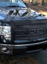 Spec-D Raptor Style Carbon Fiber Look ABS Grille Ford F-150 2009-2014                                     - HG-F15009CL-R-RS - Image 9
