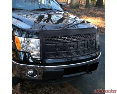 Spec-D Raptor Style Carbon Fiber Look ABS Grille Ford F-150 2009-2014 - HG-F15009CL-R-RS