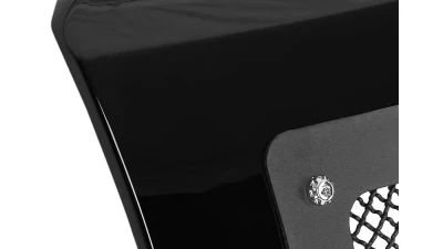 Spec-D Glossy Black ABS Rivet Style Grille w/ Stainless Steel Mesh Ford F-150 2009-2014                                     - HG-F15009JMSS-HJ - Image 3