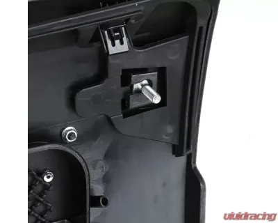 Spec-D Glossy Black ABS Rivet Style Grille w/ Stainless Steel Mesh Ford F-150 2009-2014 - HG-F15009JMSS-HJ